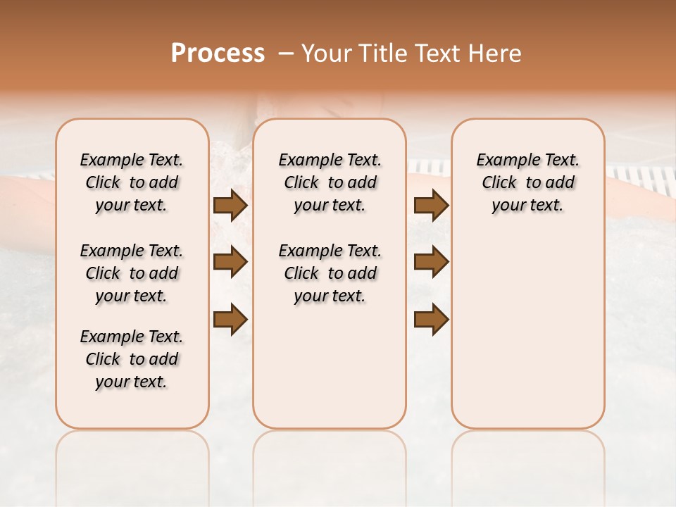 Beautiful Woman Relaxing In A Bubble Bath PowerPoint Template