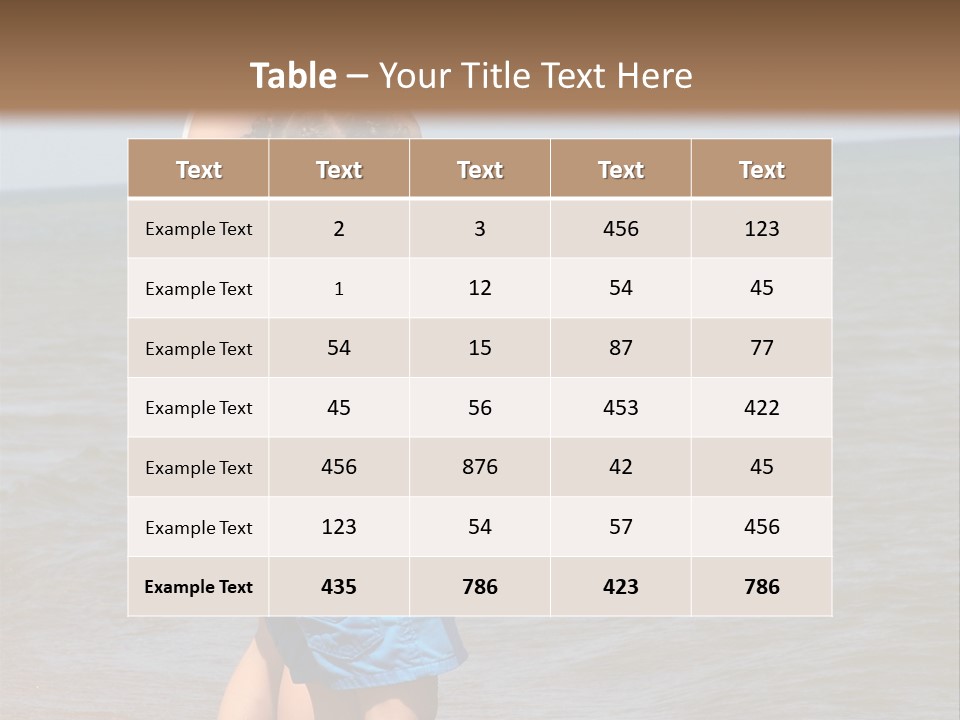 Two Girls Standing On The Shore Of Lake Michigan PowerPoint Template