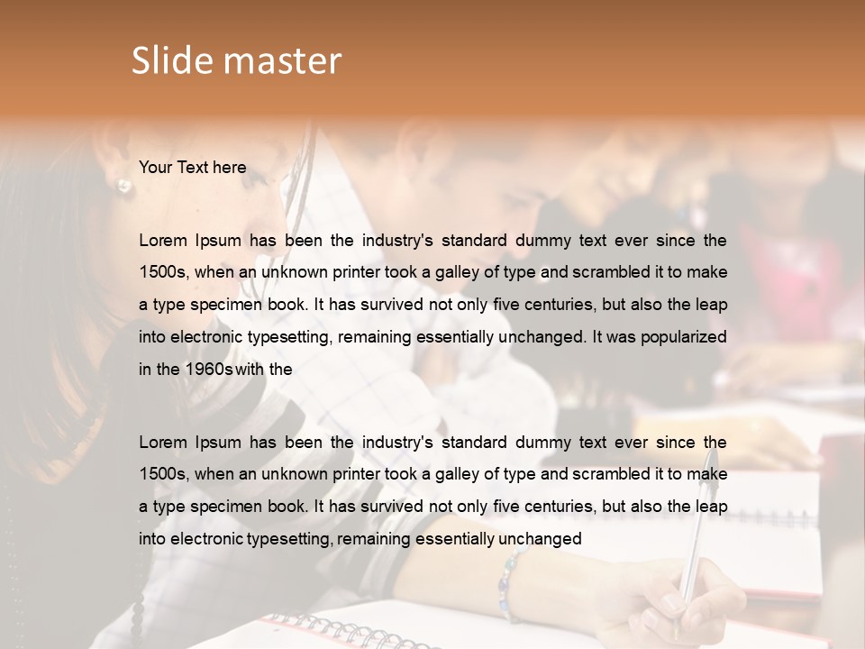 College Students In A Library Studying For Their Exams PowerPoint Template