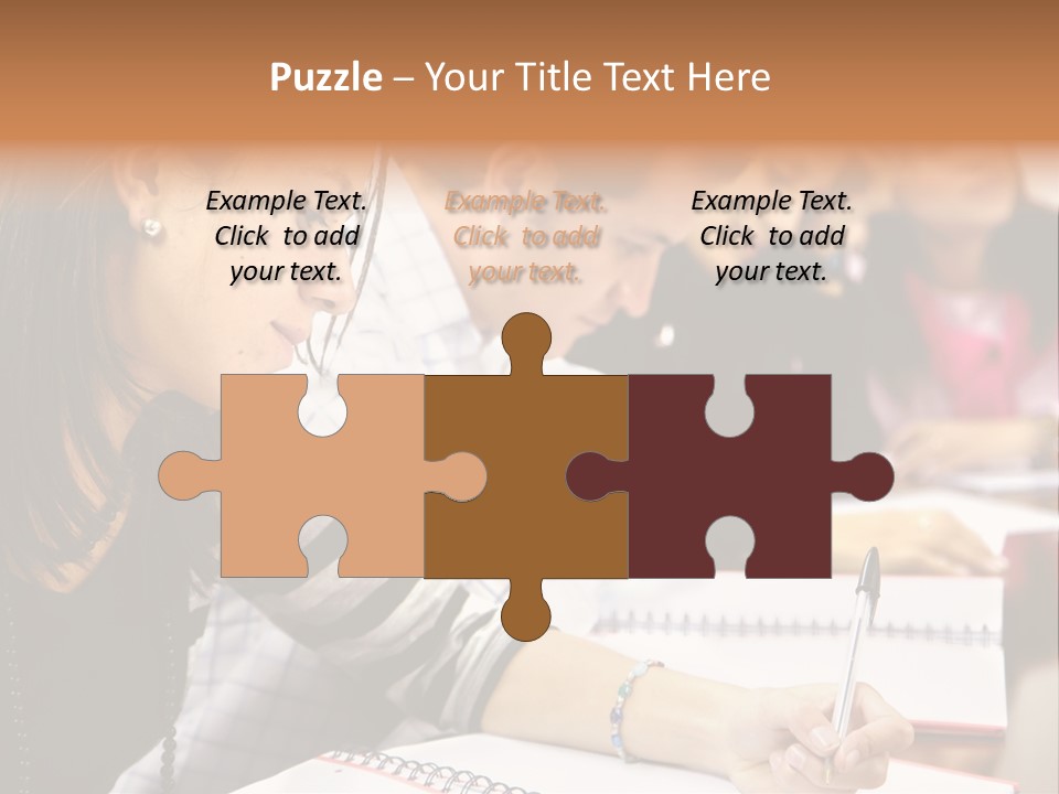 College Students In A Library Studying For Their Exams PowerPoint Template