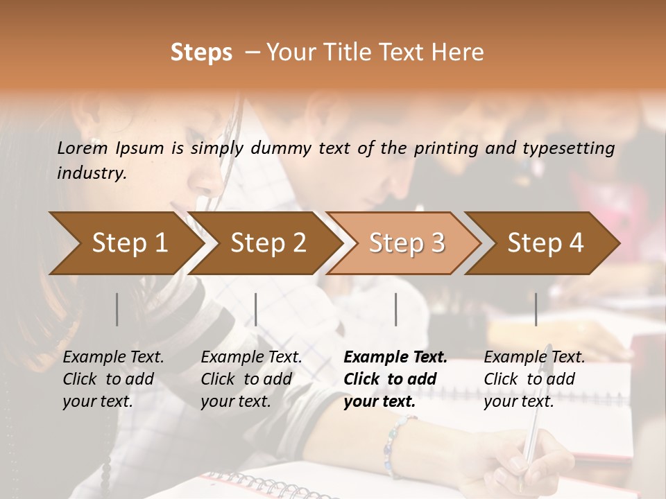 College Students In A Library Studying For Their Exams PowerPoint Template