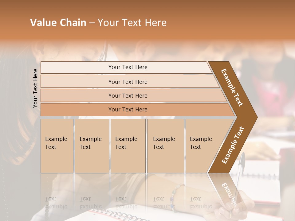 College Students In A Library Studying For Their Exams PowerPoint Template
