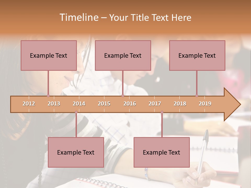 College Students In A Library Studying For Their Exams PowerPoint Template