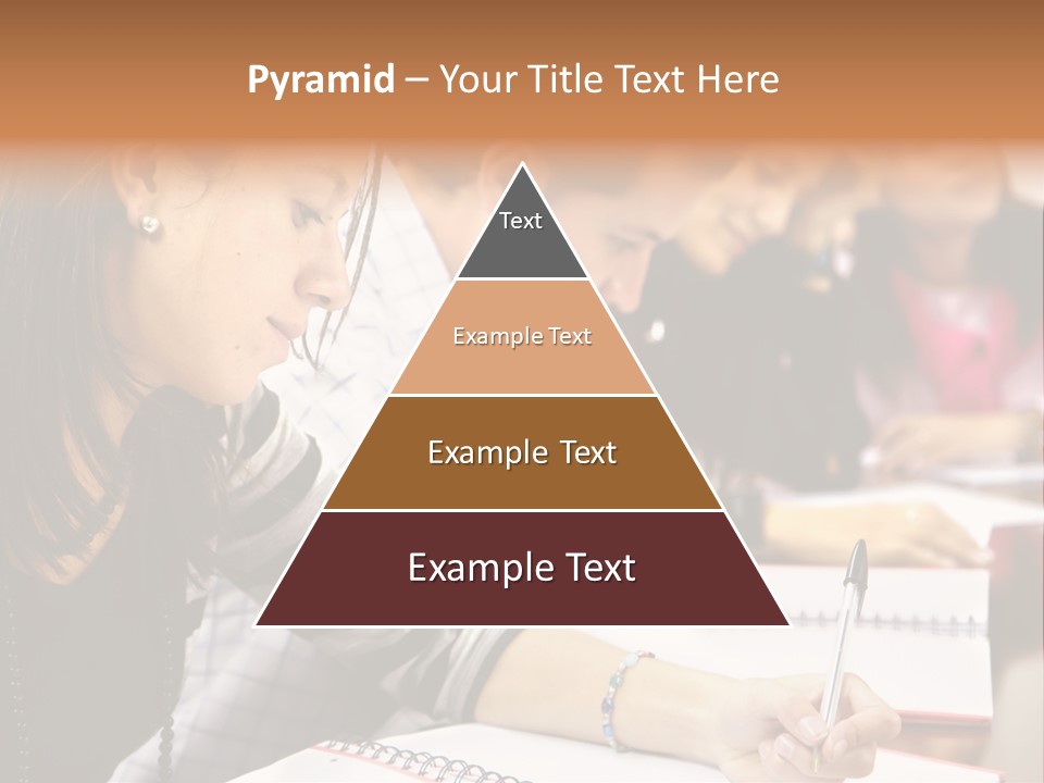 College Students In A Library Studying For Their Exams PowerPoint Template