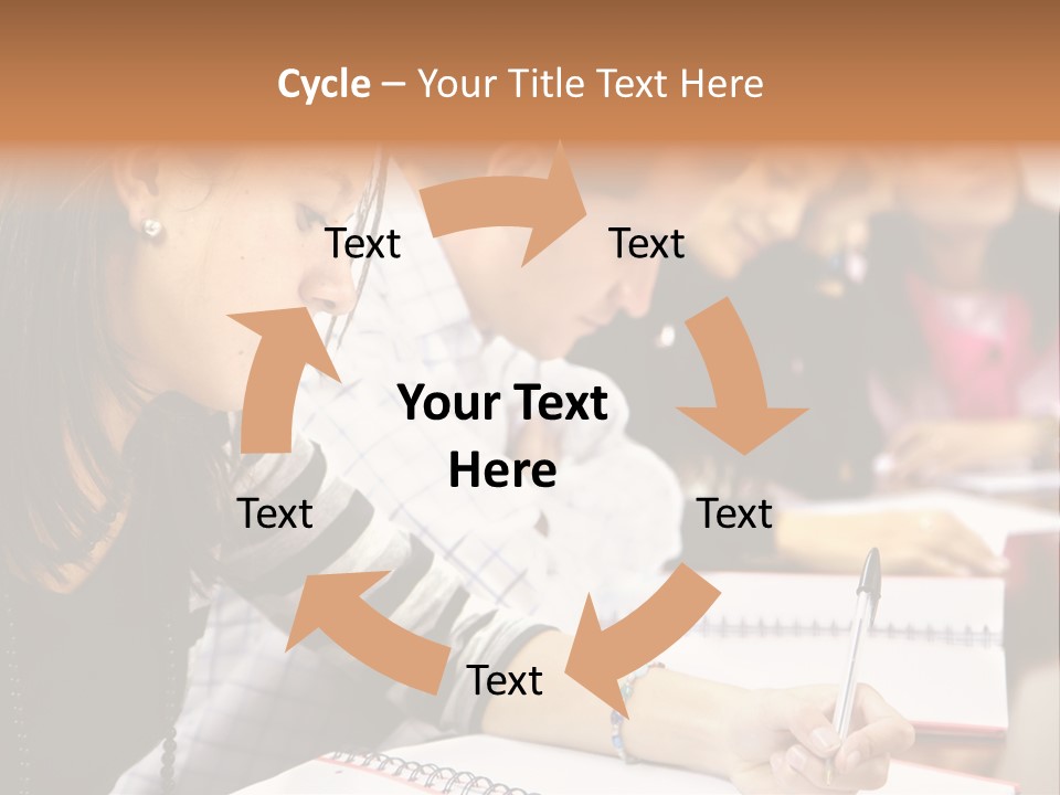 College Students In A Library Studying For Their Exams PowerPoint Template