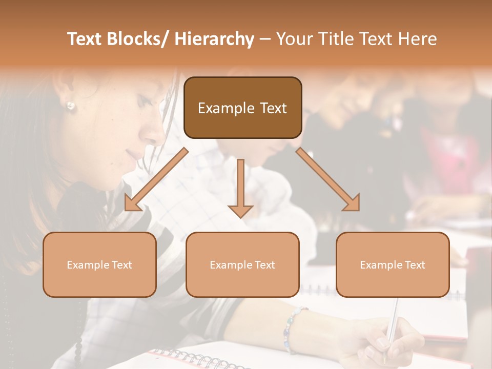 College Students In A Library Studying For Their Exams PowerPoint Template
