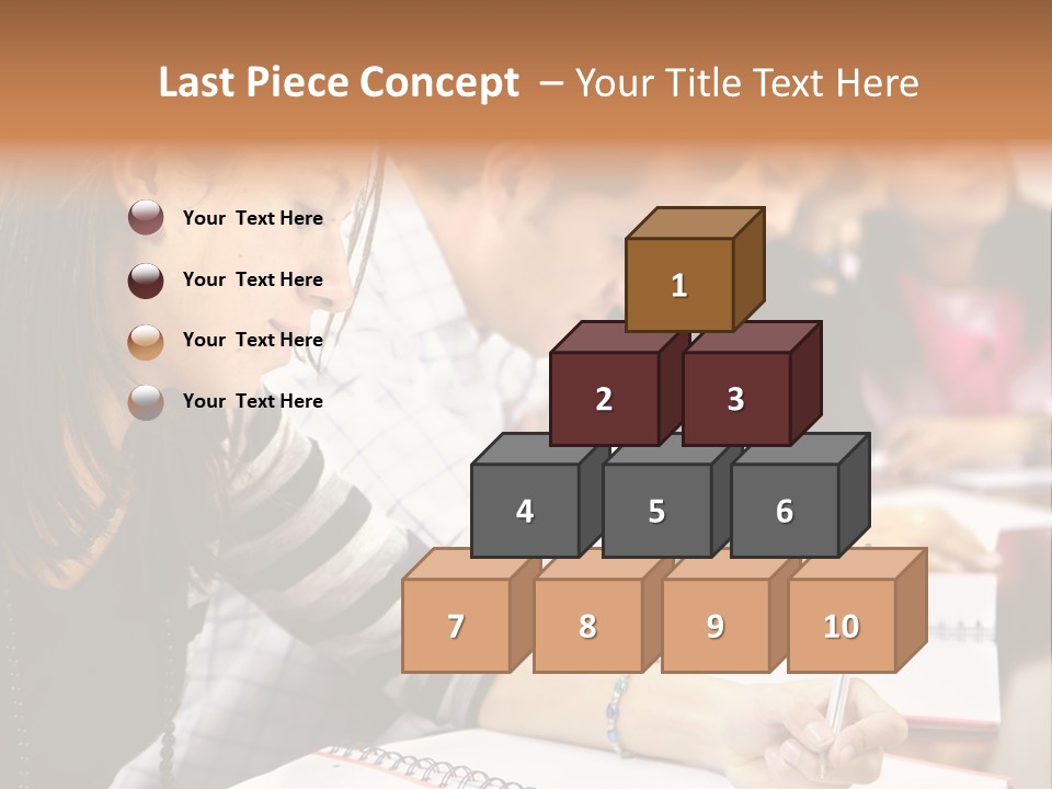 College Students In A Library Studying For Their Exams PowerPoint Template