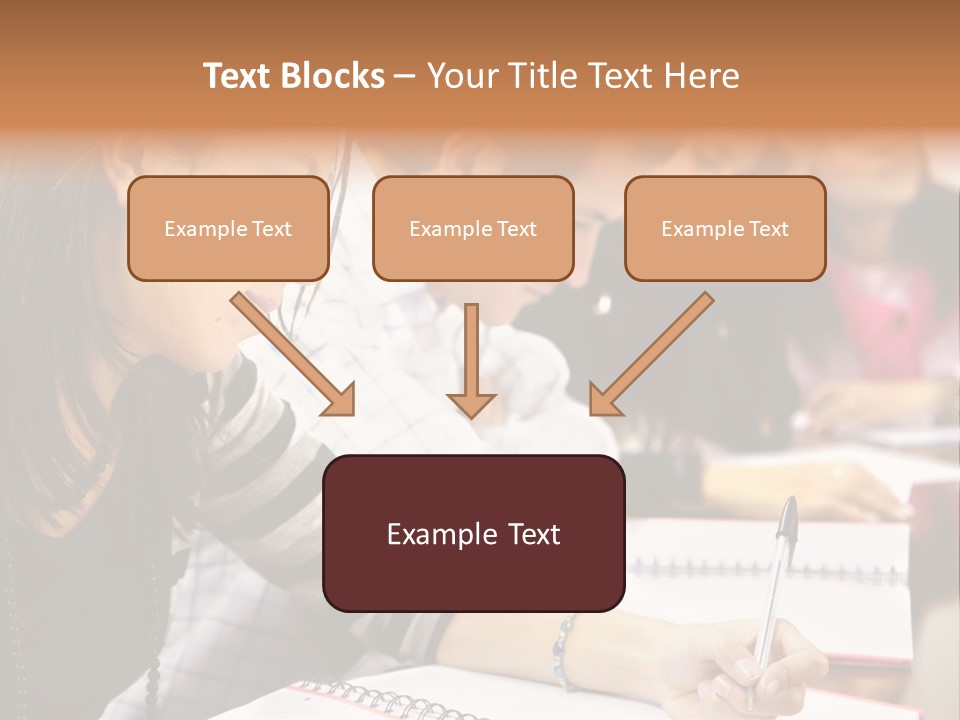College Students In A Library Studying For Their Exams PowerPoint Template