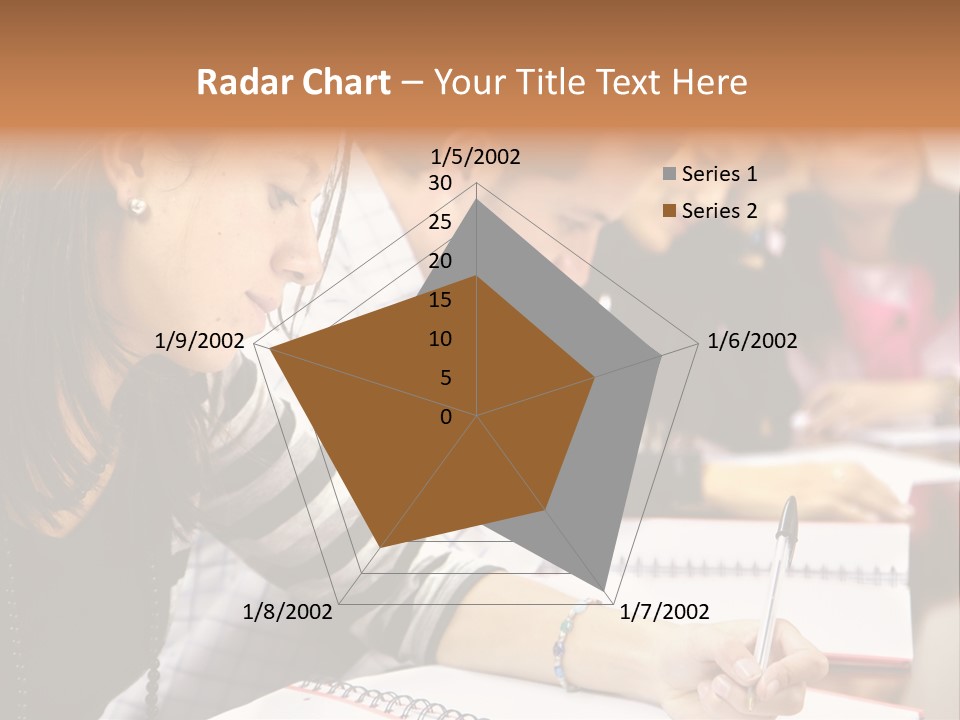 College Students In A Library Studying For Their Exams PowerPoint Template