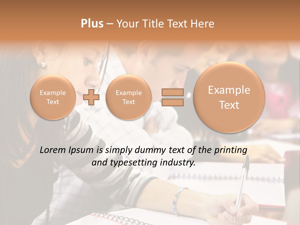 College Students In A Library Studying For Their Exams PowerPoint Template
