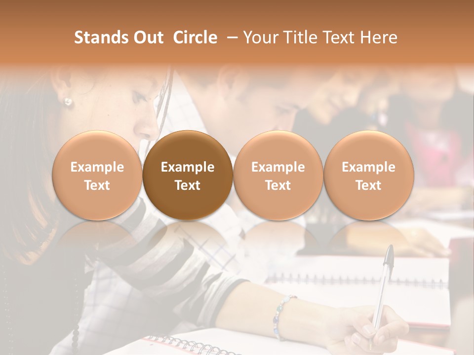 College Students In A Library Studying For Their Exams PowerPoint Template