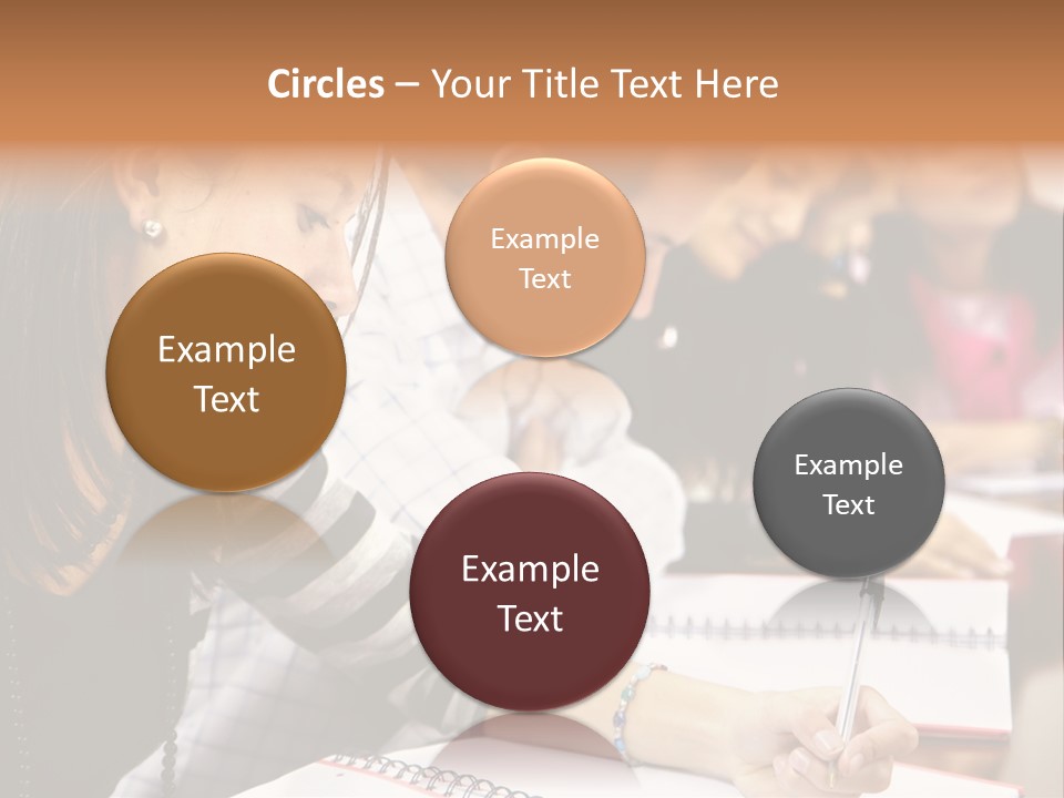 College Students In A Library Studying For Their Exams PowerPoint Template