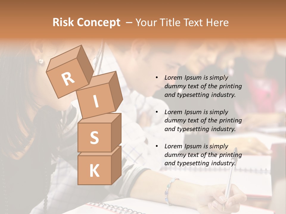 College Students In A Library Studying For Their Exams PowerPoint Template