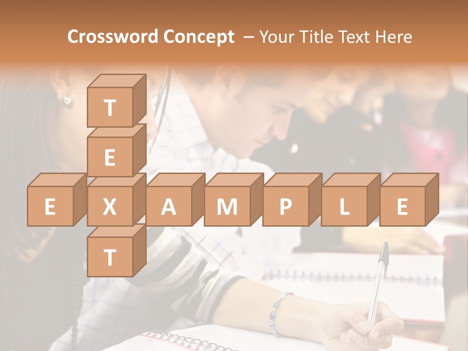 College Students In A Library Studying For Their Exams PowerPoint Template