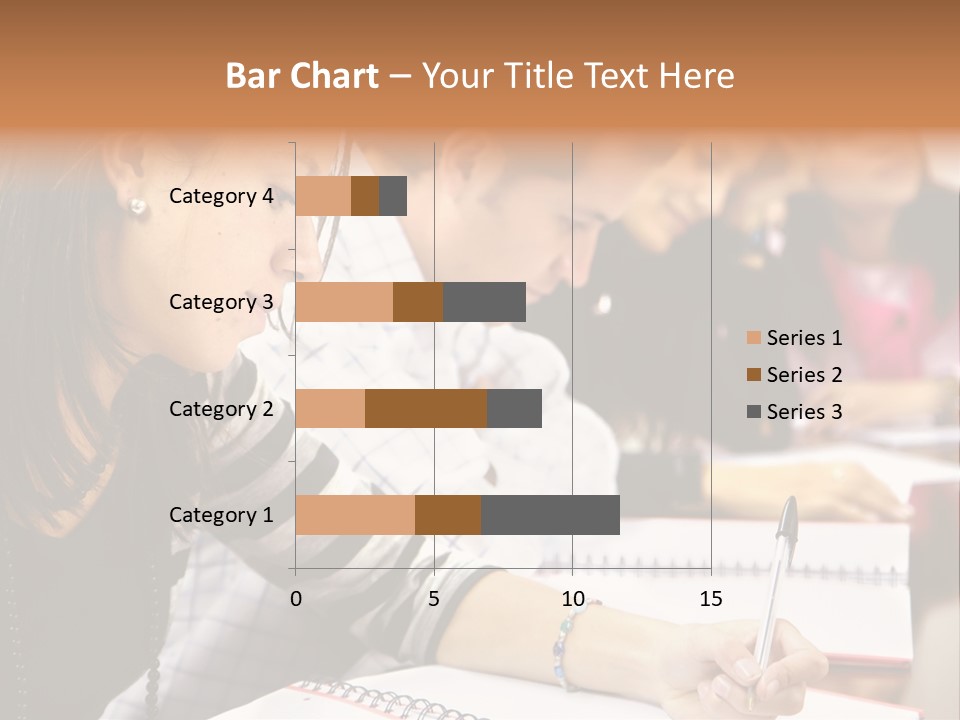 College Students In A Library Studying For Their Exams PowerPoint Template