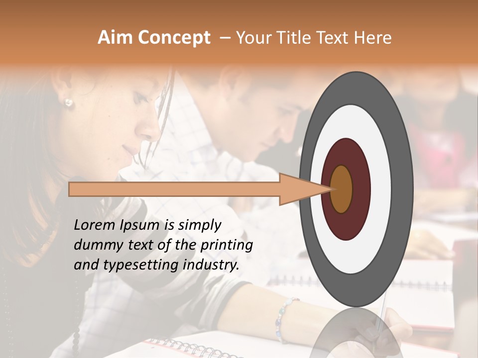 College Students In A Library Studying For Their Exams PowerPoint Template