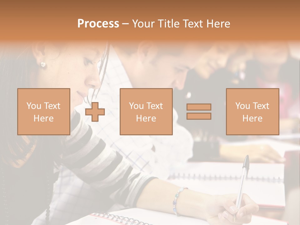 College Students In A Library Studying For Their Exams PowerPoint Template