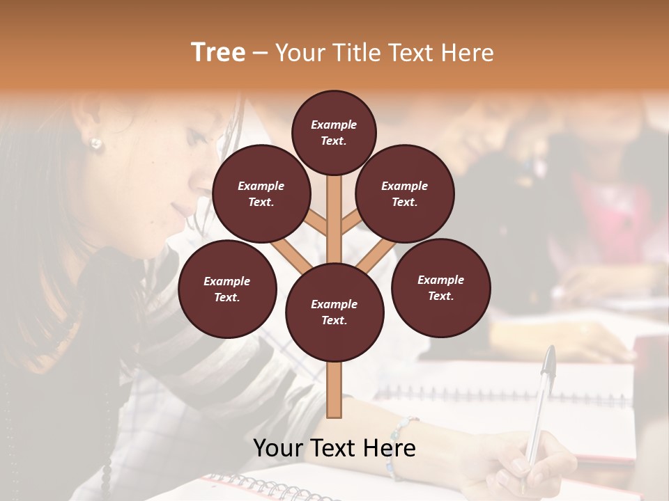 College Students In A Library Studying For Their Exams PowerPoint Template