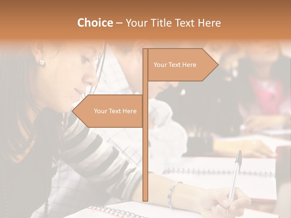 College Students In A Library Studying For Their Exams PowerPoint Template