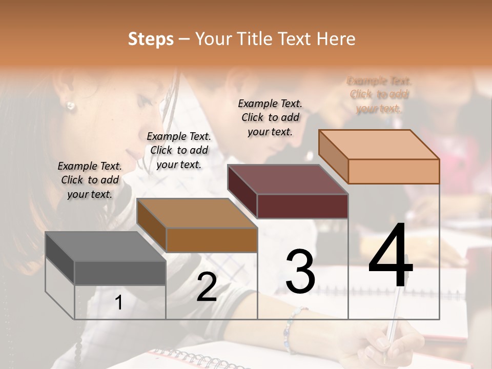 College Students In A Library Studying For Their Exams PowerPoint Template
