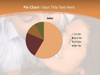 Beautiful Couple In Love Outdoors Looking At Each Other PowerPoint Template