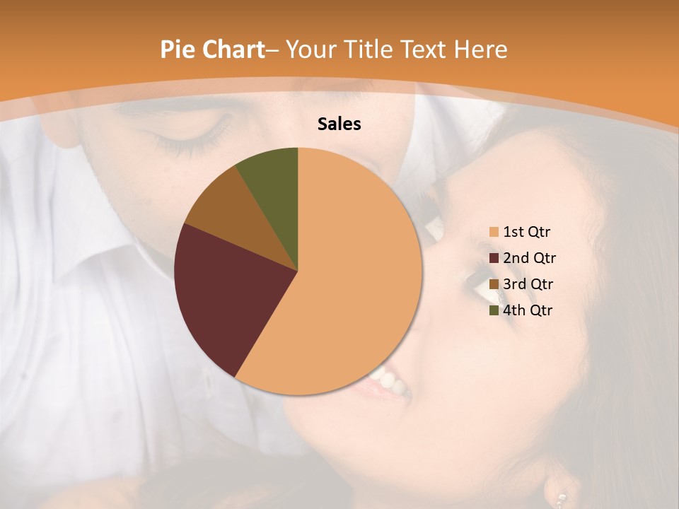 Beautiful Couple In Love Outdoors Looking At Each Other PowerPoint Template