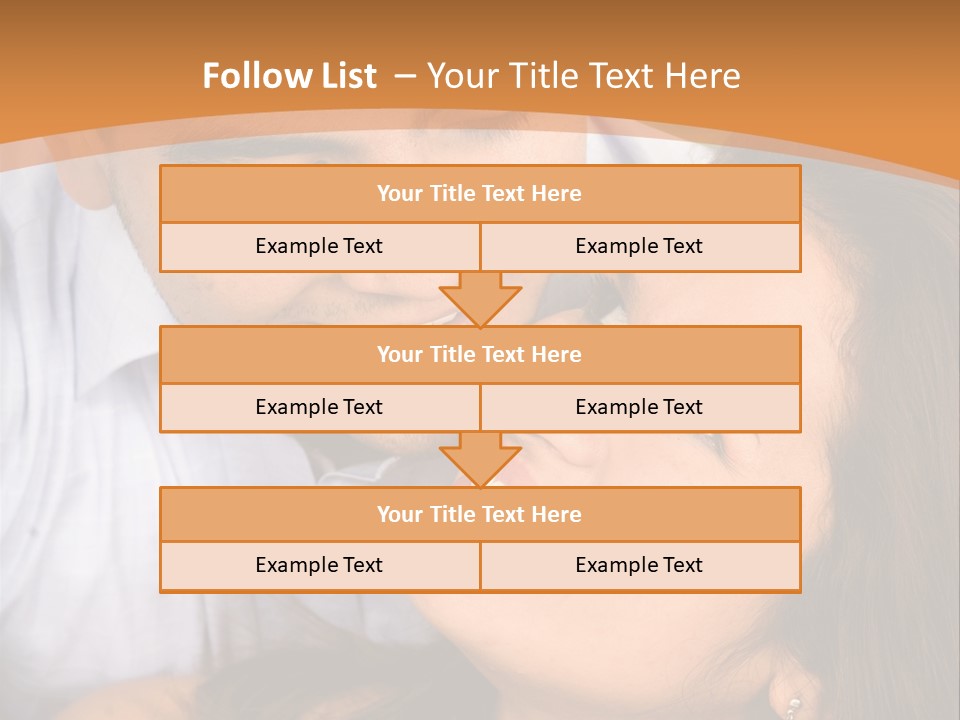 Beautiful Couple In Love Outdoors Looking At Each Other PowerPoint Template