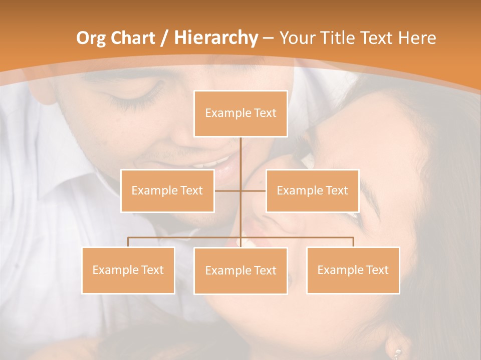 Beautiful Couple In Love Outdoors Looking At Each Other PowerPoint Template