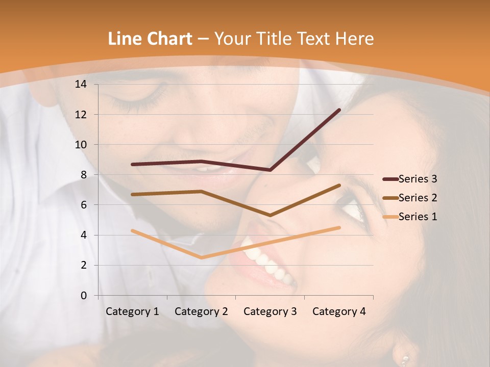 Beautiful Couple In Love Outdoors Looking At Each Other PowerPoint Template