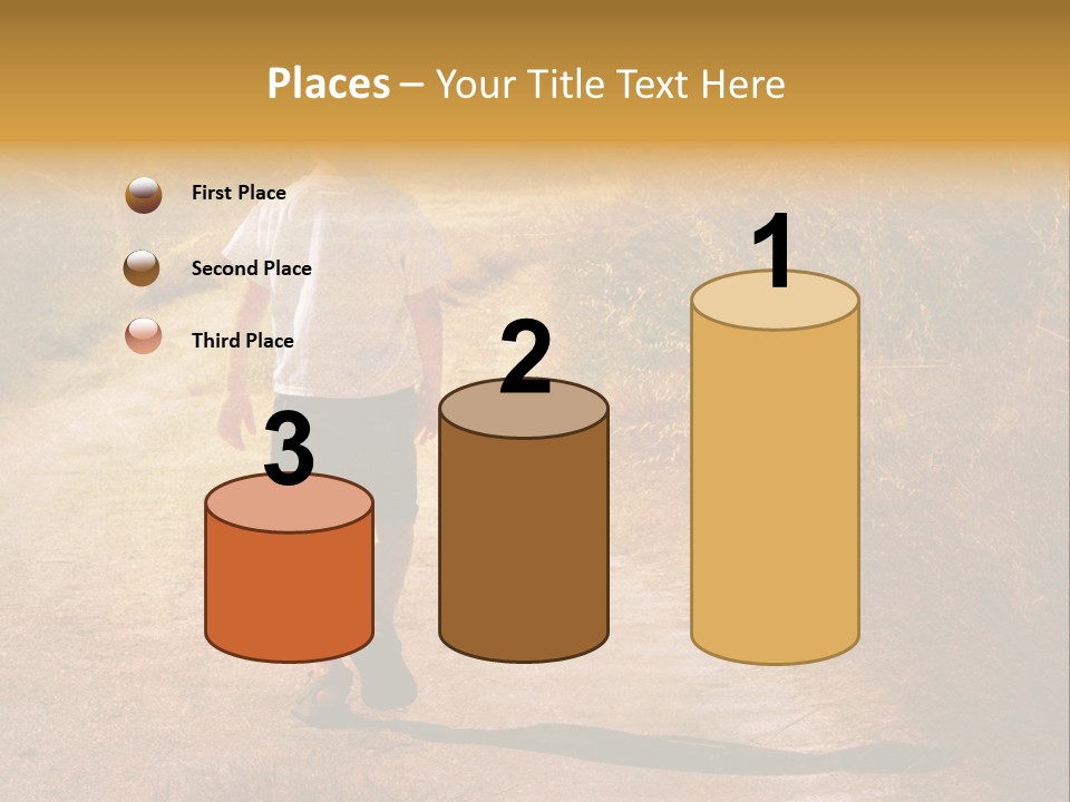 Child On The Road PowerPoint Template