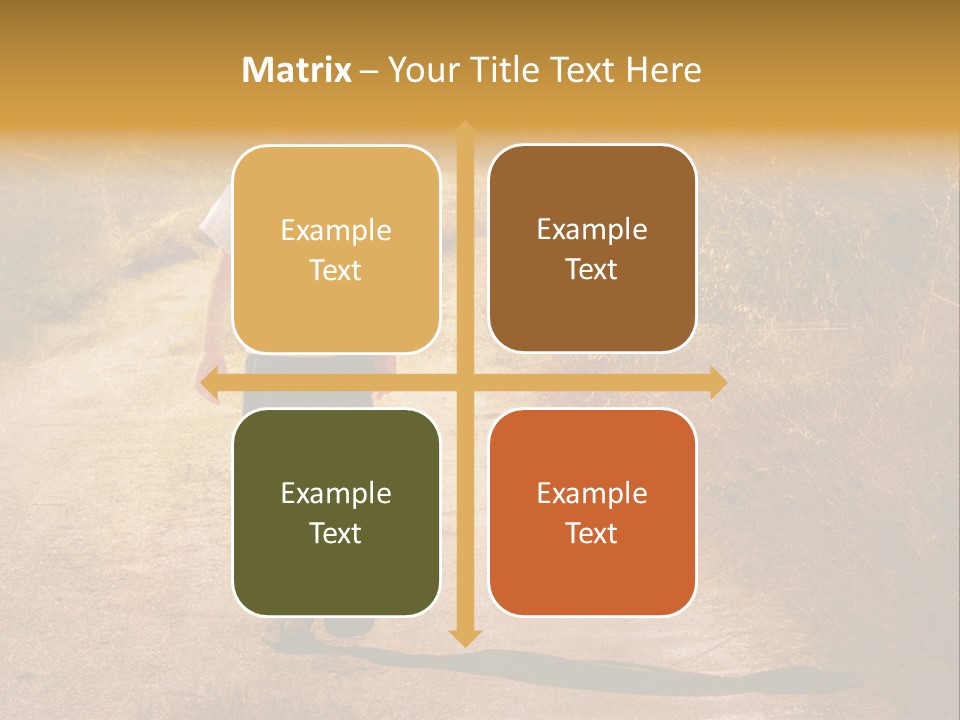 Child On The Road PowerPoint Template