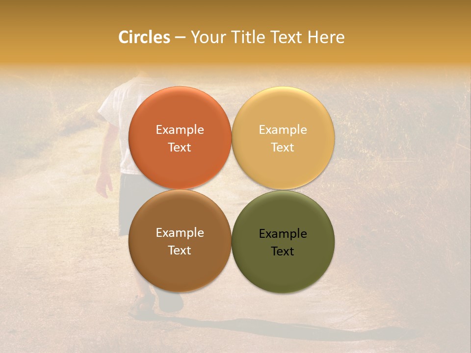 Child On The Road PowerPoint Template