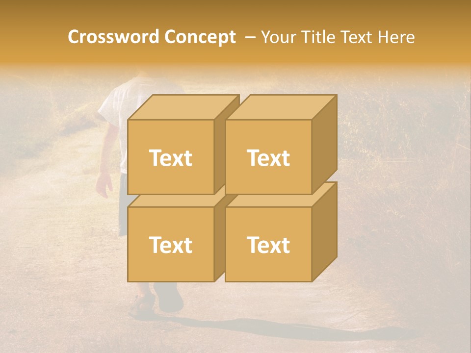 Child On The Road PowerPoint Template