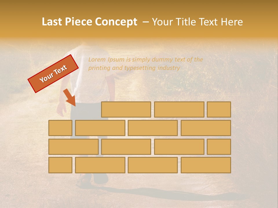 Child On The Road PowerPoint Template