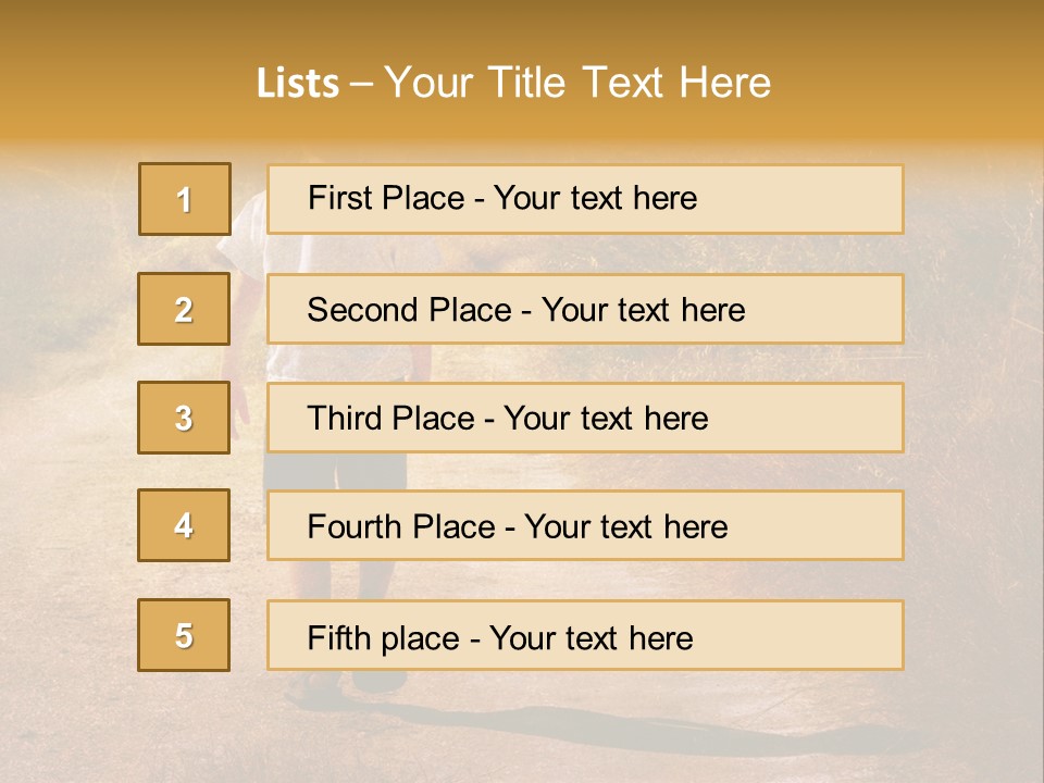 Child On The Road PowerPoint Template