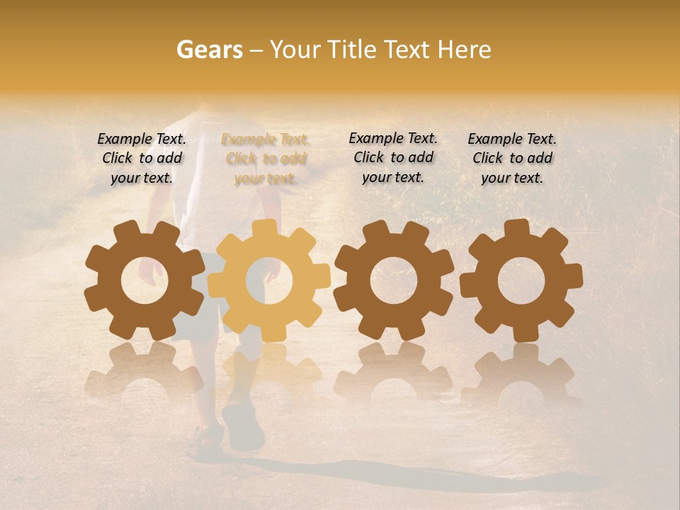 Child On The Road PowerPoint Template