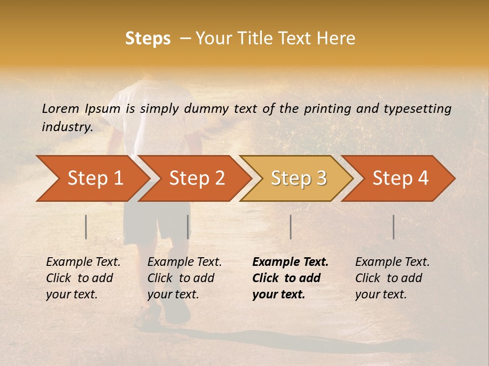 Child On The Road PowerPoint Template