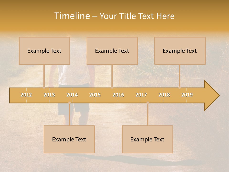 Child On The Road PowerPoint Template