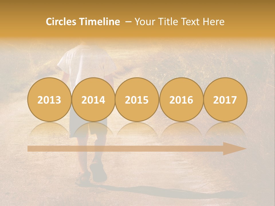 Child On The Road PowerPoint Template