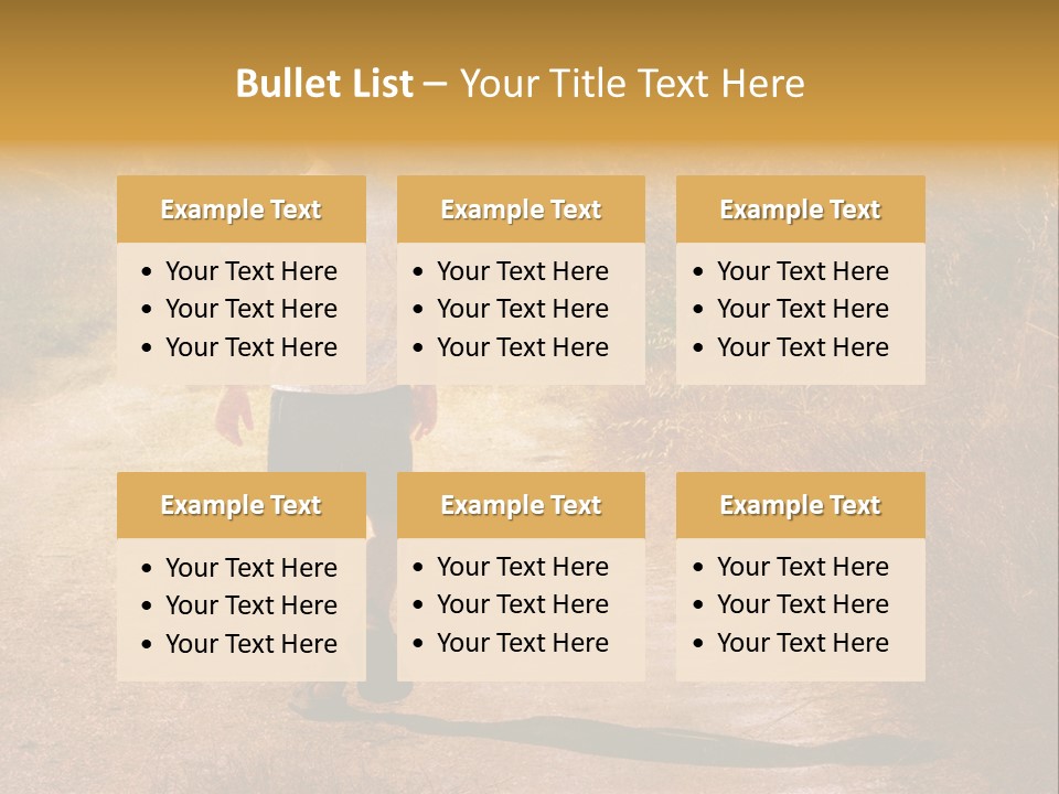 Child On The Road PowerPoint Template