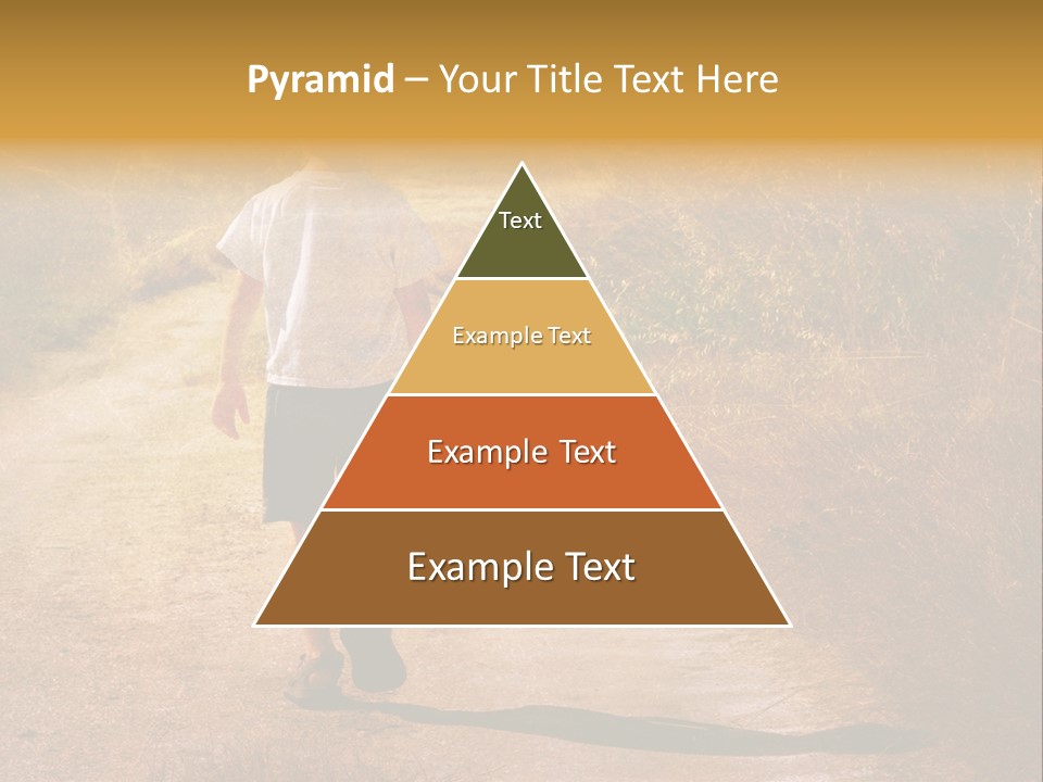 Child On The Road PowerPoint Template