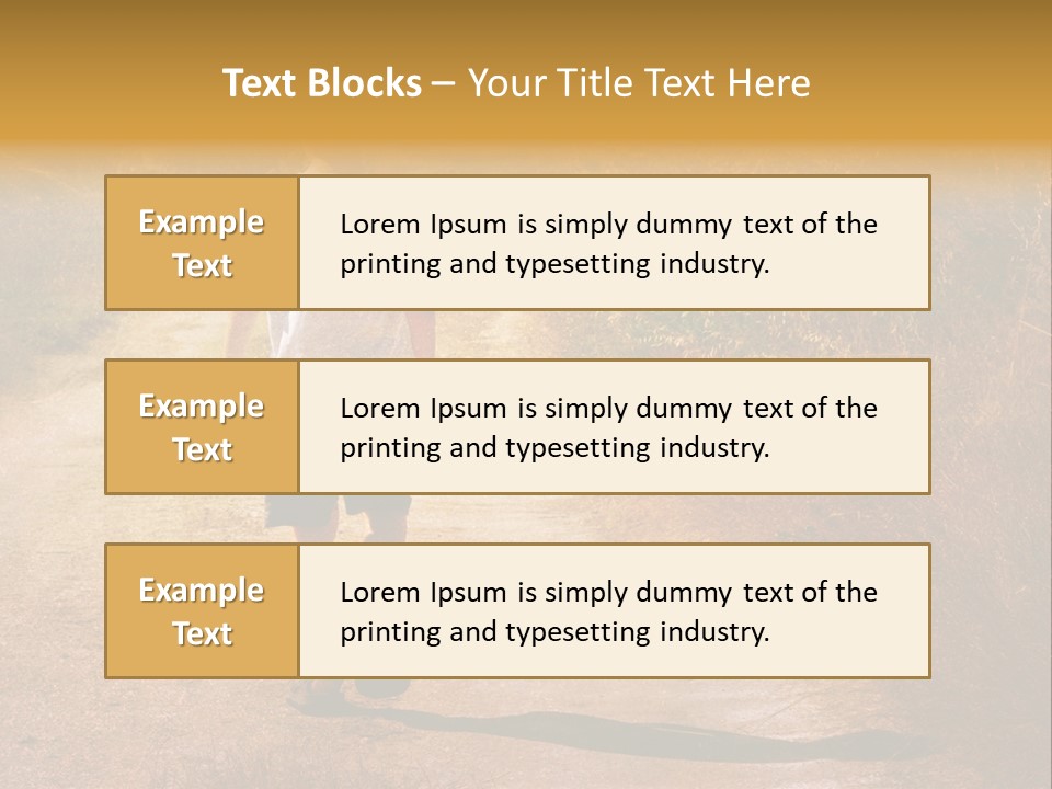 Child On The Road PowerPoint Template