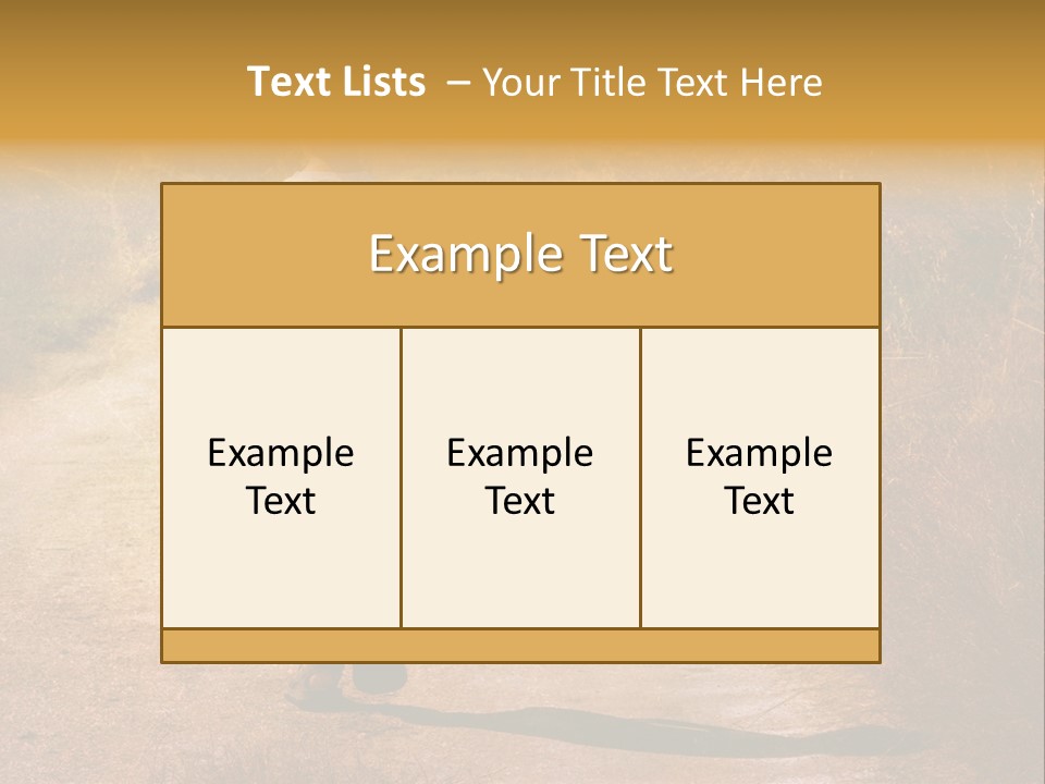 Child On The Road PowerPoint Template