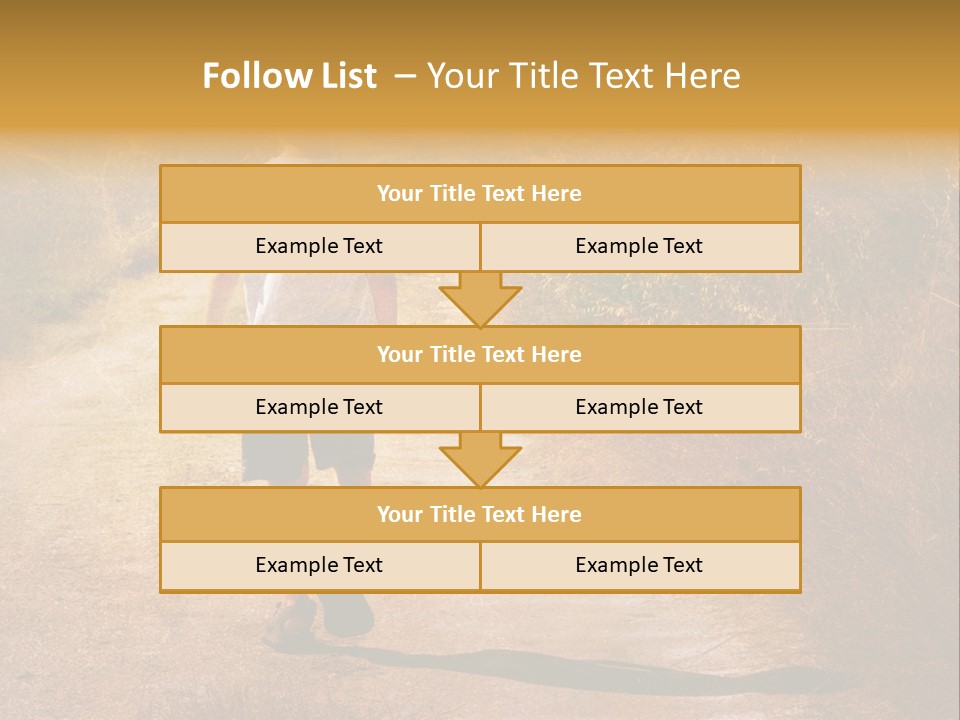 Child On The Road PowerPoint Template