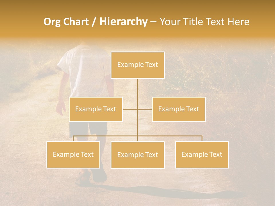 Child On The Road PowerPoint Template