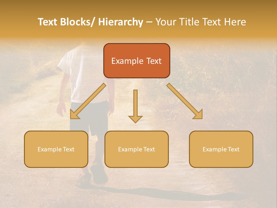 Child On The Road PowerPoint Template