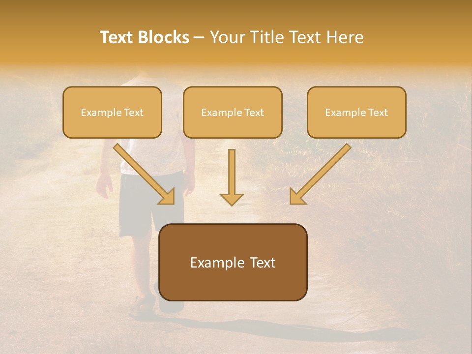 Child On The Road PowerPoint Template