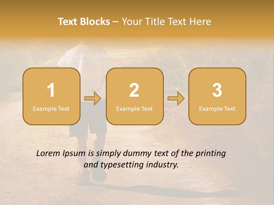 Child On The Road PowerPoint Template