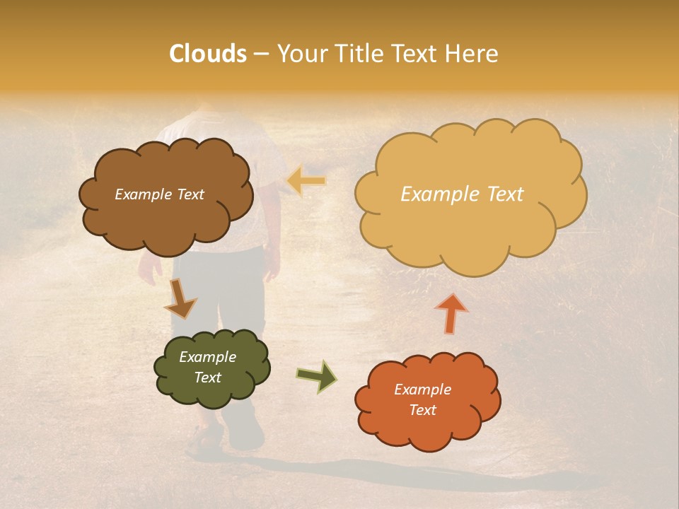 Child On The Road PowerPoint Template