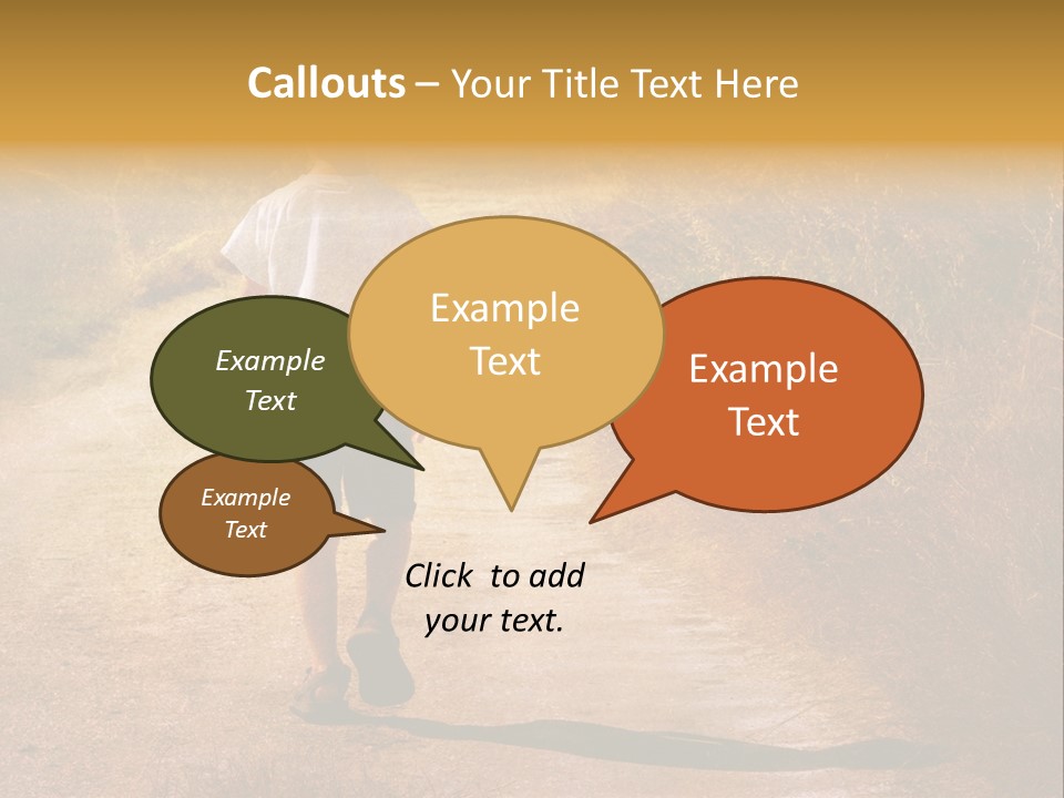 Child On The Road PowerPoint Template